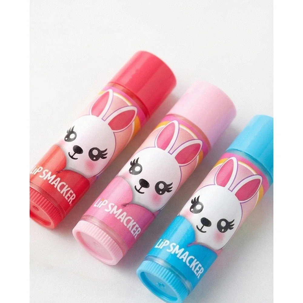 Lip Smacker Easter Bunny Lip Balm‎ Trio Egg Packaging 3pc Set Discontinued NEW